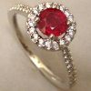 14k Ruby and Diamond Ring large