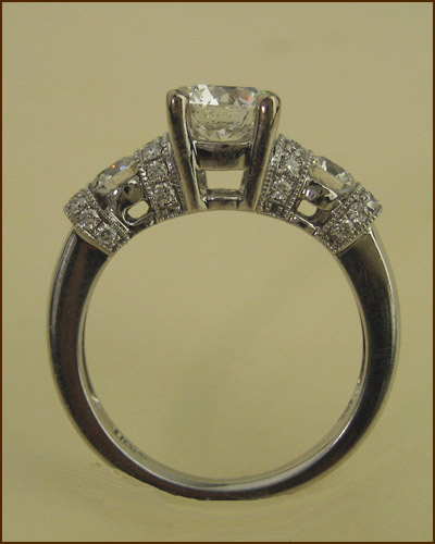 18k Emphasis Engagement Ring side
