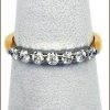 18k/Plat. 7 Diamond 3/4 ct. Band