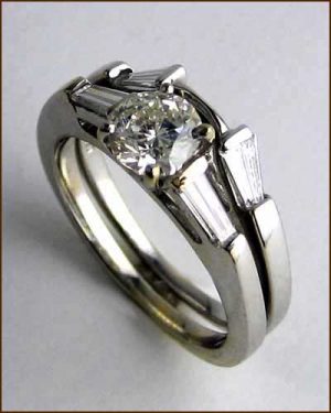 18k Set with 1.30 ct. Diamonds