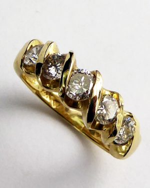 3/4 ct. 5 Stone Diamond Ring 880-4251