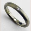 Jerry Spaulding Titanium and Diamond Ring Standing Up