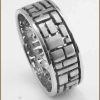 Sholdt Designs 18k White Gold Geometric Band
