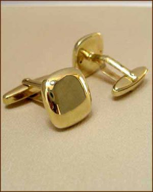 Breuning 14k Gold Cuff Links side