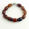 Carnelian Barrel Bracelet 7in 886-6348