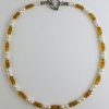 Citrine and Pearl Necklace B1801