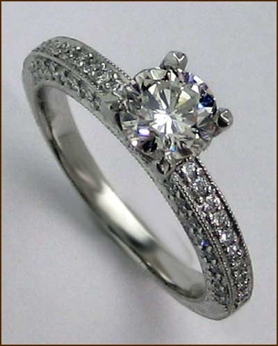 Landi Platinum and Diamond Ring