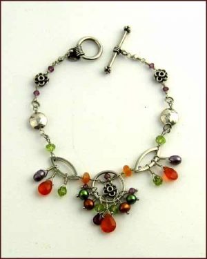 Laura Gibson Multi Gem Bracelet large