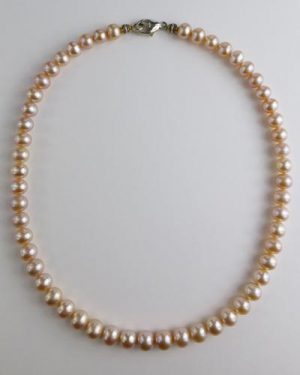 Pale Pink Pearl Necklace