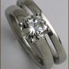 Platinum Wedding Set 1.02 ct