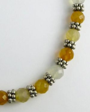 Silver Carnelian Necklace B1806 detail