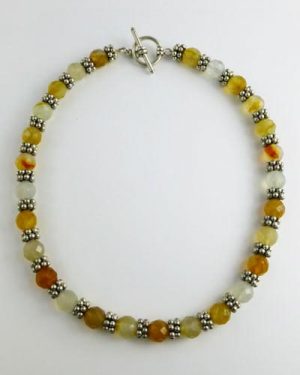 Silver Carnelian Necklace B1806