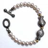 Silver Pearl Fish Bracelet B2001