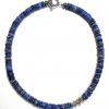 Britta Schoemer Silver Lapis Lazuli Necklace