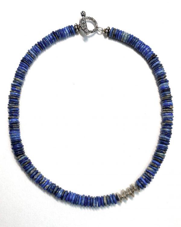 Britta Schoemer Silver Lapis Lazuli Necklace