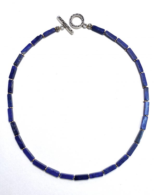 Britta Schoemer Silver Lapis Lazuli Necklace