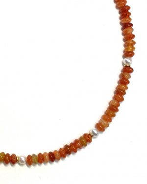 Silver Carnelian Necklace